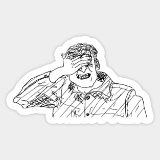 james acaster - facepalm Sticker